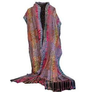SHAWLSMITH London Wrap Shawl Multicolor Made In India Boho Scarf Vacation Resort